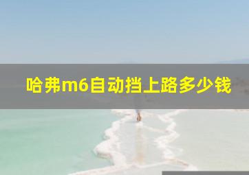 哈弗m6自动挡上路多少钱