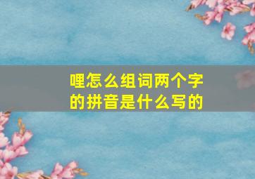 哩怎么组词两个字的拼音是什么写的