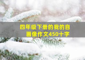 四年级下册的我的自画像作文450十字