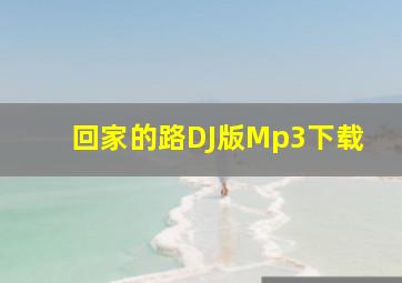 回家的路DJ版Mp3下载