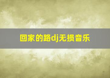 回家的路dj无损音乐