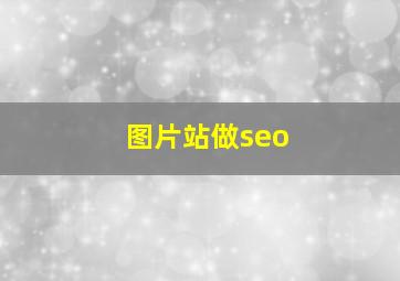 图片站做seo