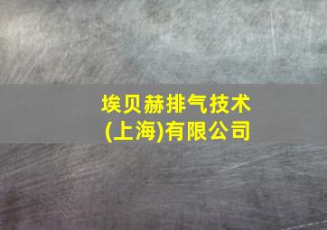 埃贝赫排气技术(上海)有限公司