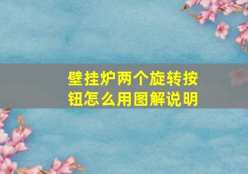 壁挂炉两个旋转按钮怎么用图解说明