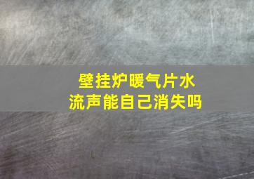 壁挂炉暖气片水流声能自己消失吗