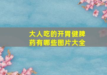 大人吃的开胃健脾药有哪些图片大全