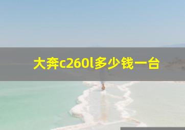 大奔c260l多少钱一台