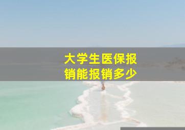 大学生医保报销能报销多少