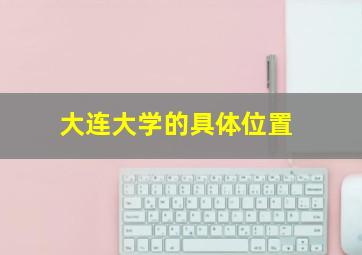 大连大学的具体位置