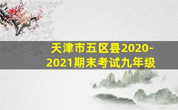 天津市五区县2020-2021期末考试九年级