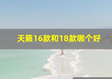 天籁16款和18款哪个好