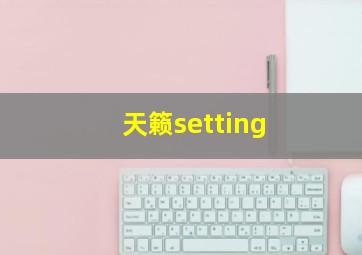 天籁setting