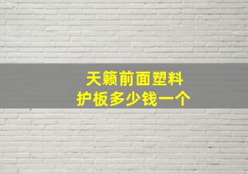 天籁前面塑料护板多少钱一个