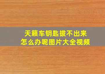 天籁车钥匙拔不出来怎么办呢图片大全视频