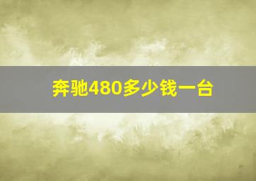 奔驰480多少钱一台