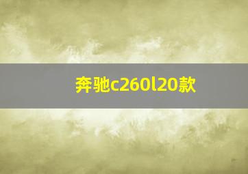 奔驰c260l20款