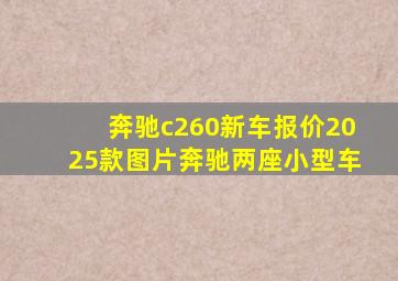 奔驰c260新车报价2025款图片奔驰两座小型车