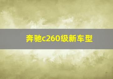 奔驰c260级新车型