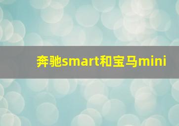 奔驰smart和宝马mini