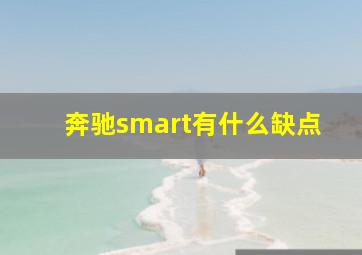 奔驰smart有什么缺点