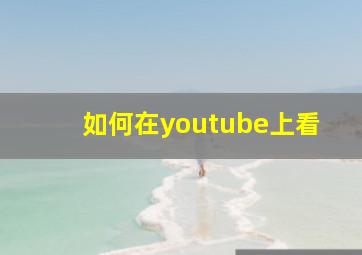 如何在youtube上看