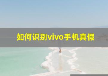 如何识别vivo手机真假