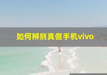 如何辨别真假手机vivo