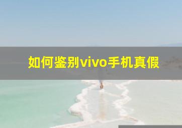 如何鉴别vivo手机真假