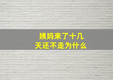 姨妈来了十几天还不走为什么