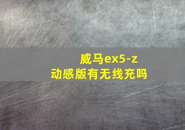 威马ex5-z动感版有无线充吗