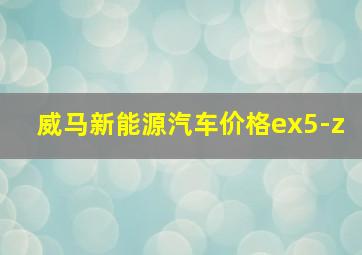 威马新能源汽车价格ex5-z