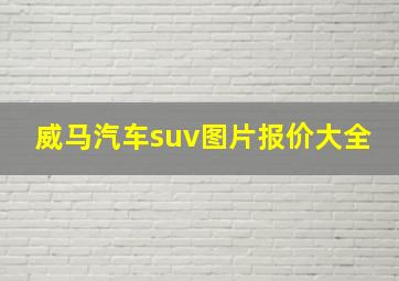 威马汽车suv图片报价大全