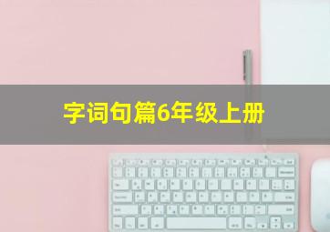 字词句篇6年级上册