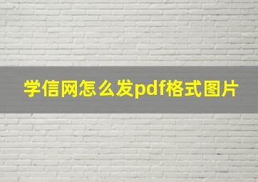 学信网怎么发pdf格式图片