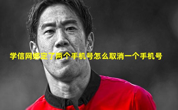 学信网绑定了两个手机号怎么取消一个手机号