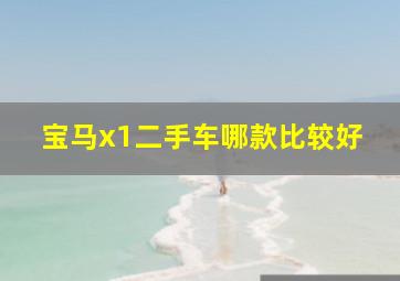 宝马x1二手车哪款比较好