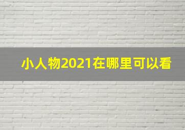 小人物2021在哪里可以看