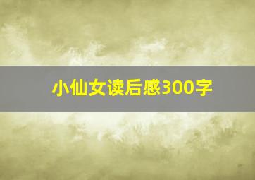 小仙女读后感300字