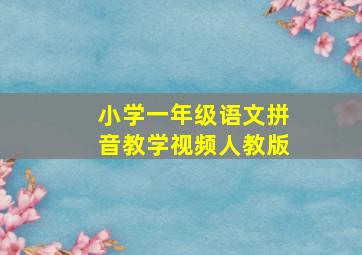 小学一年级语文拼音教学视频人教版