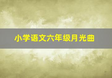 小学语文六年级月光曲