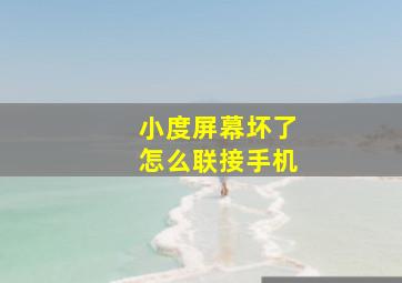 小度屏幕坏了怎么联接手机