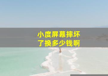 小度屏幕摔坏了换多少钱啊