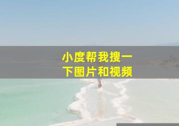 小度帮我搜一下图片和视频