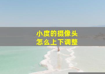 小度的摄像头怎么上下调整