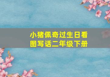 小猪佩奇过生日看图写话二年级下册