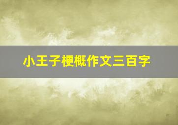 小王子梗概作文三百字