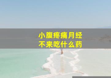 小腹疼痛月经不来吃什么药