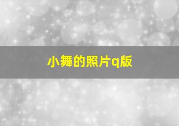 小舞的照片q版