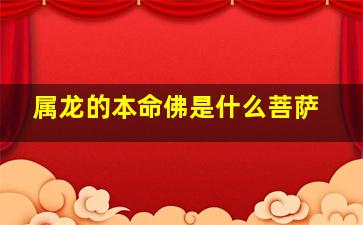 属龙的本命佛是什么菩萨