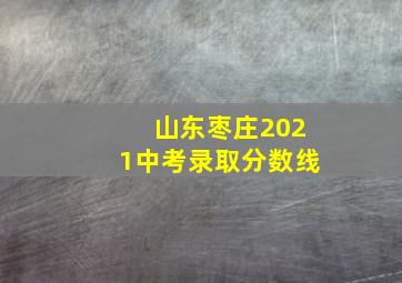 山东枣庄2021中考录取分数线